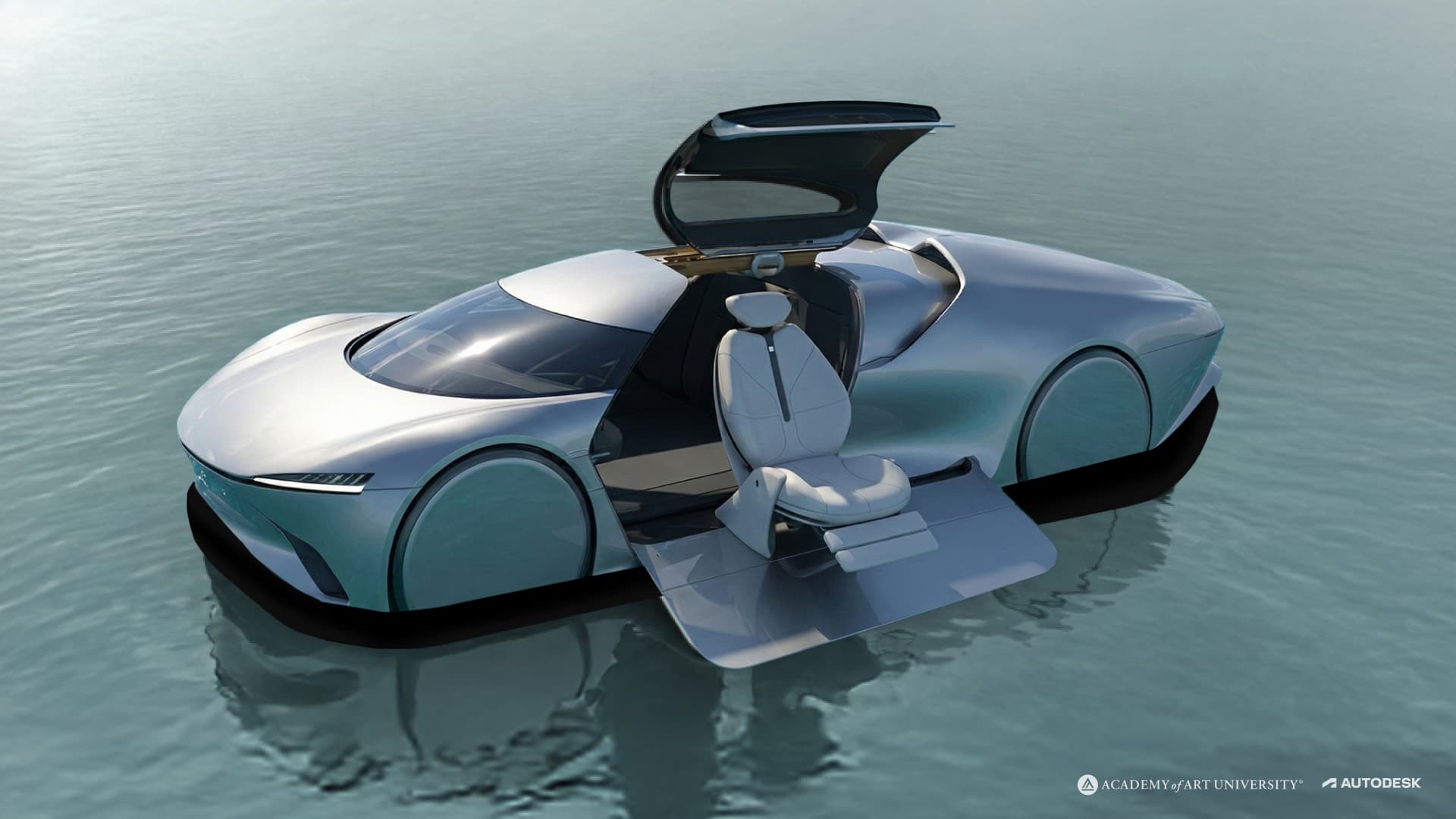 AEON concept car on water — case study hero