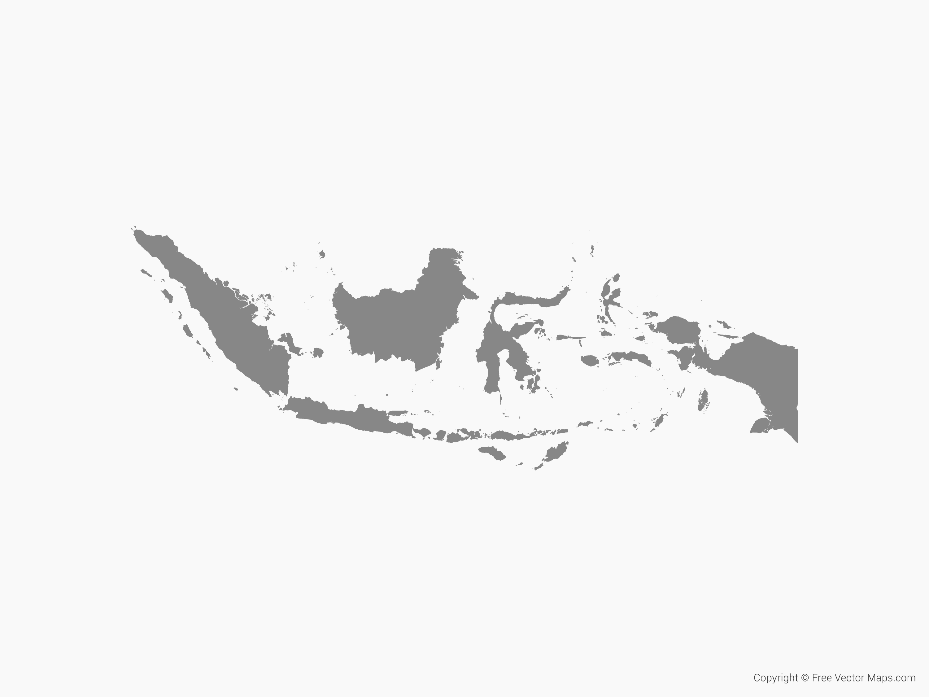 Indonesia archipelago map